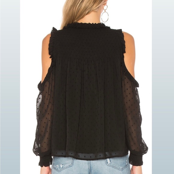 Anthropology Wishmaker Swiss Dot Open Blouse. - Picture 2 of 15